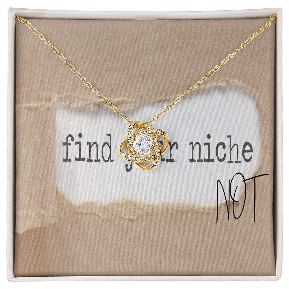 Love Knot Necklace from Niche Not... She's going to love it and love you even more for choosing it!