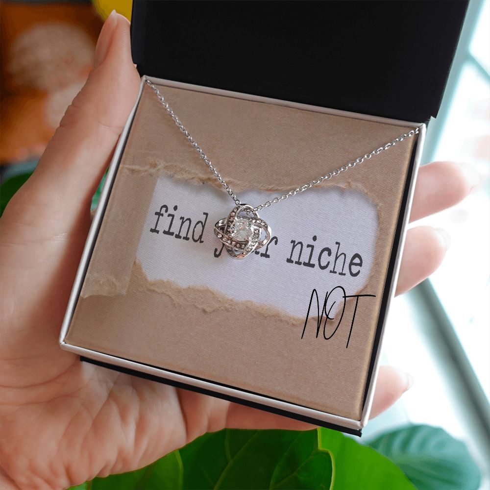 Love Knot Necklace from Niche Not... She's going to love it and love you even more for choosing it!